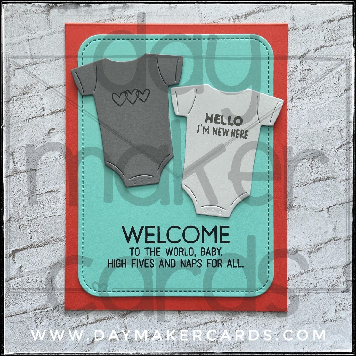 Welcome To The World Baby Handmade Card
