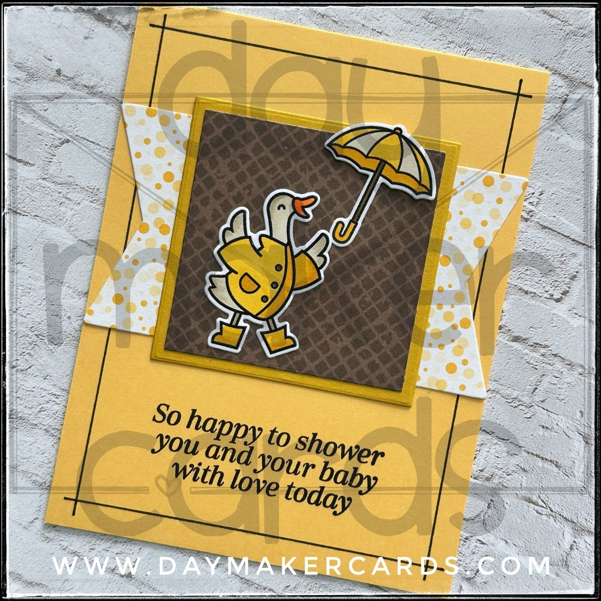 Showered With Love Handmade Card