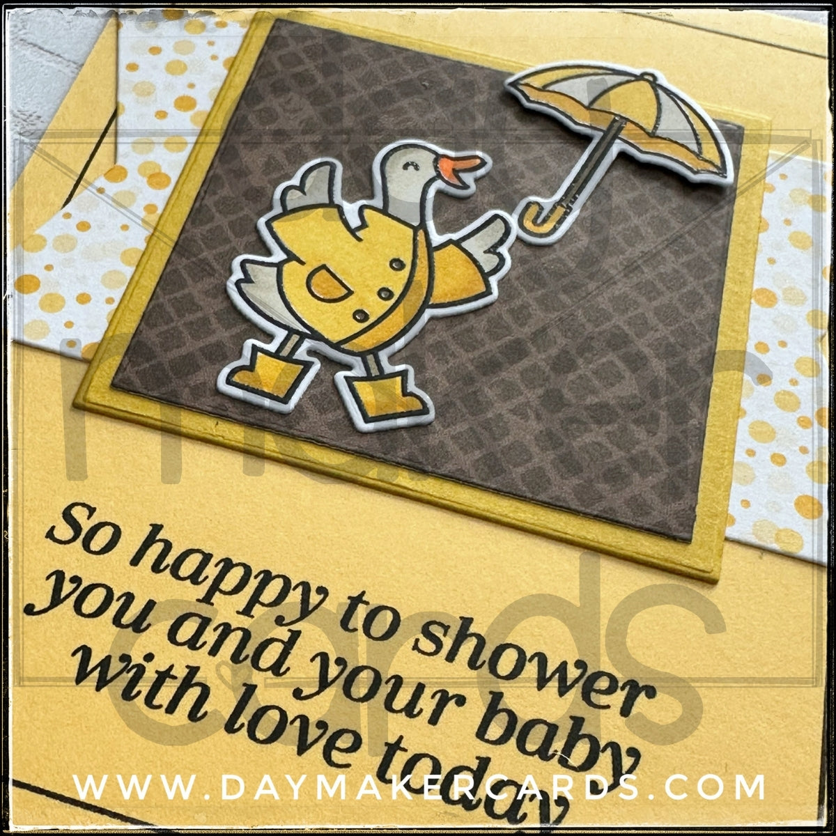 Showered With Love Handmade Card