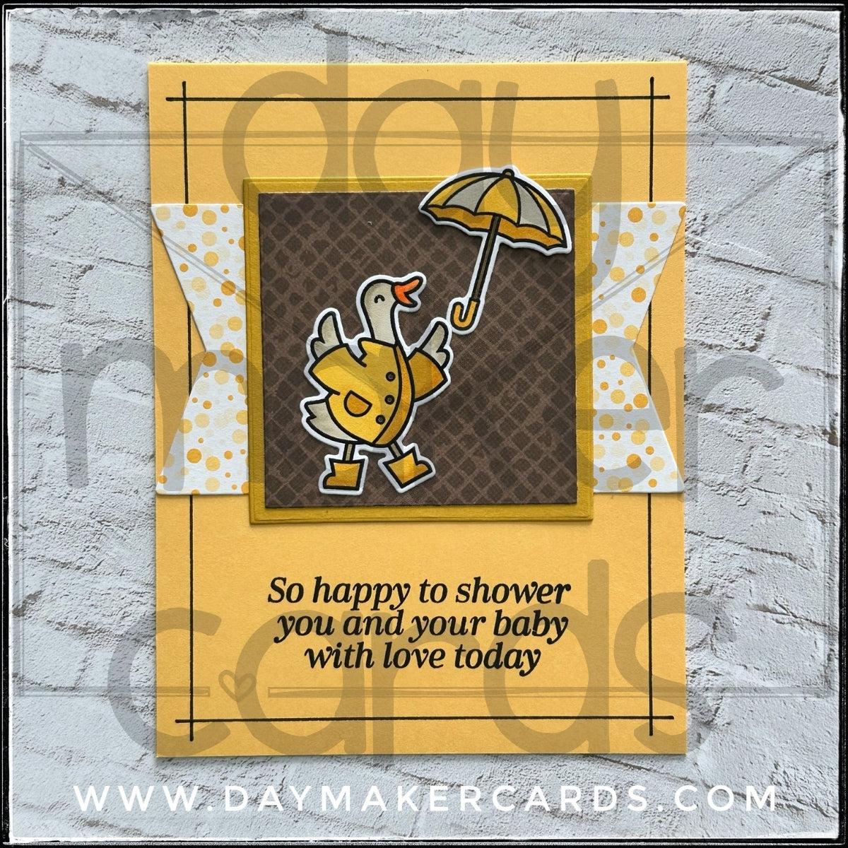 Showered With Love Handmade Card