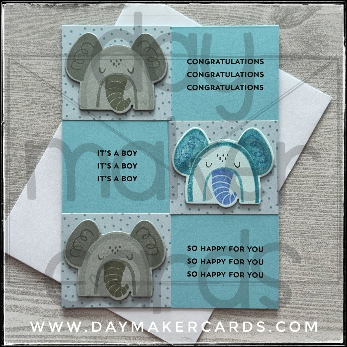 Congratulations It's A Boy Handmade Card