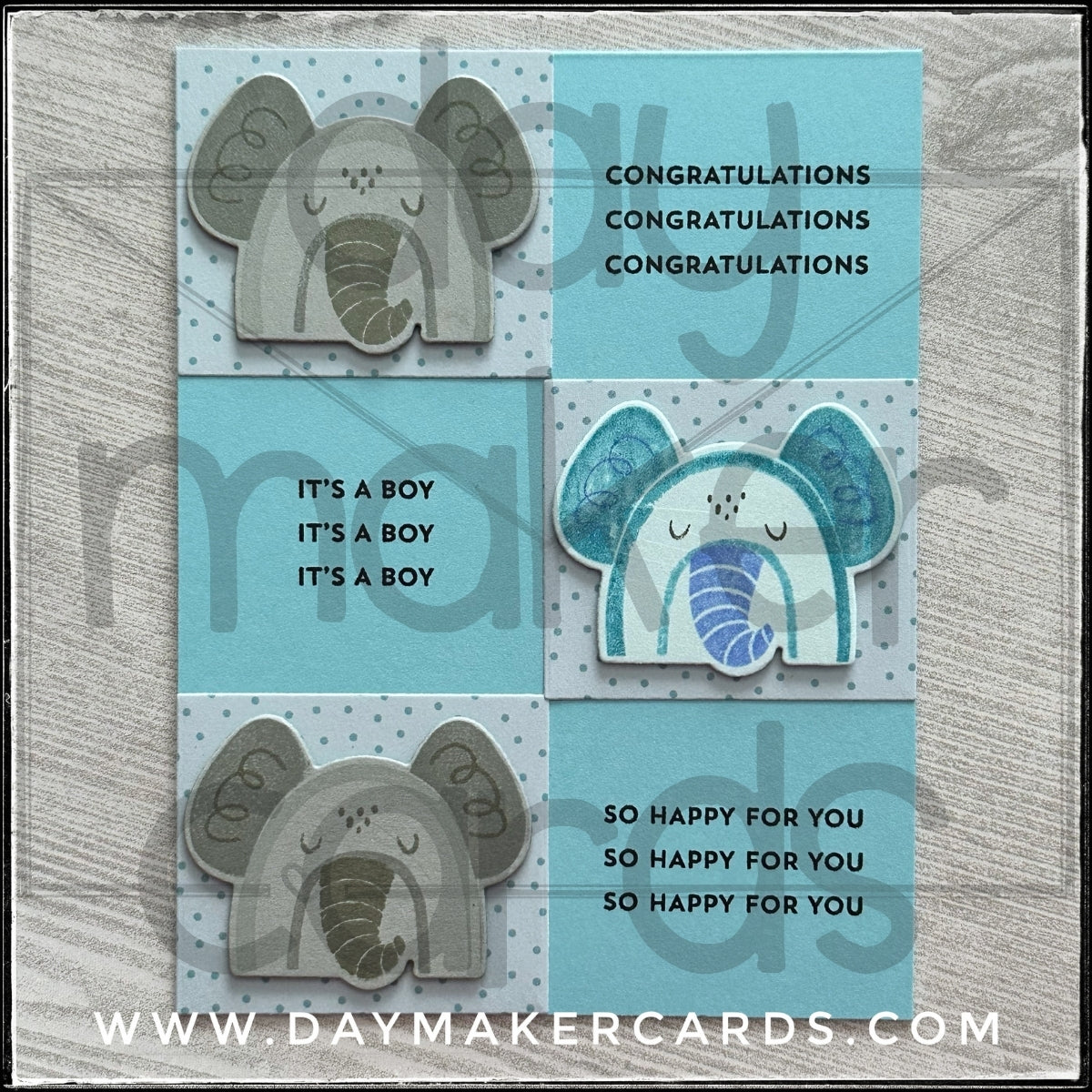 Congratulations It's A Boy Handmade Card