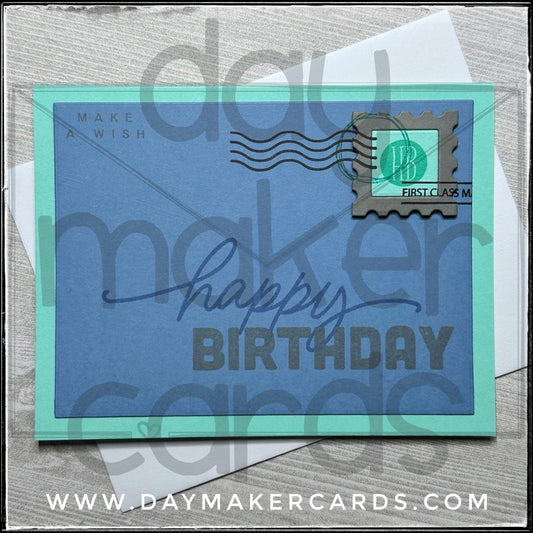 Happy Birthday Envelope-Inspired Handmade Card
