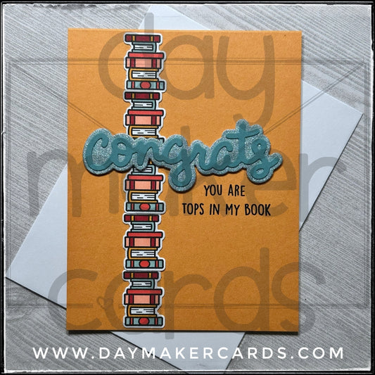 Tops In My Book Handmade Card