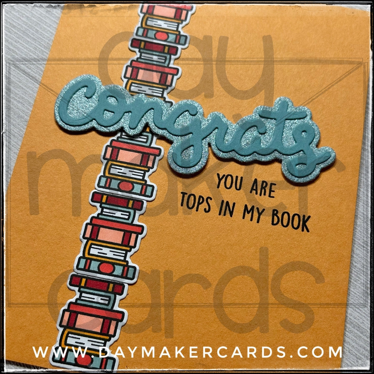 Tops In My Book Handmade Card