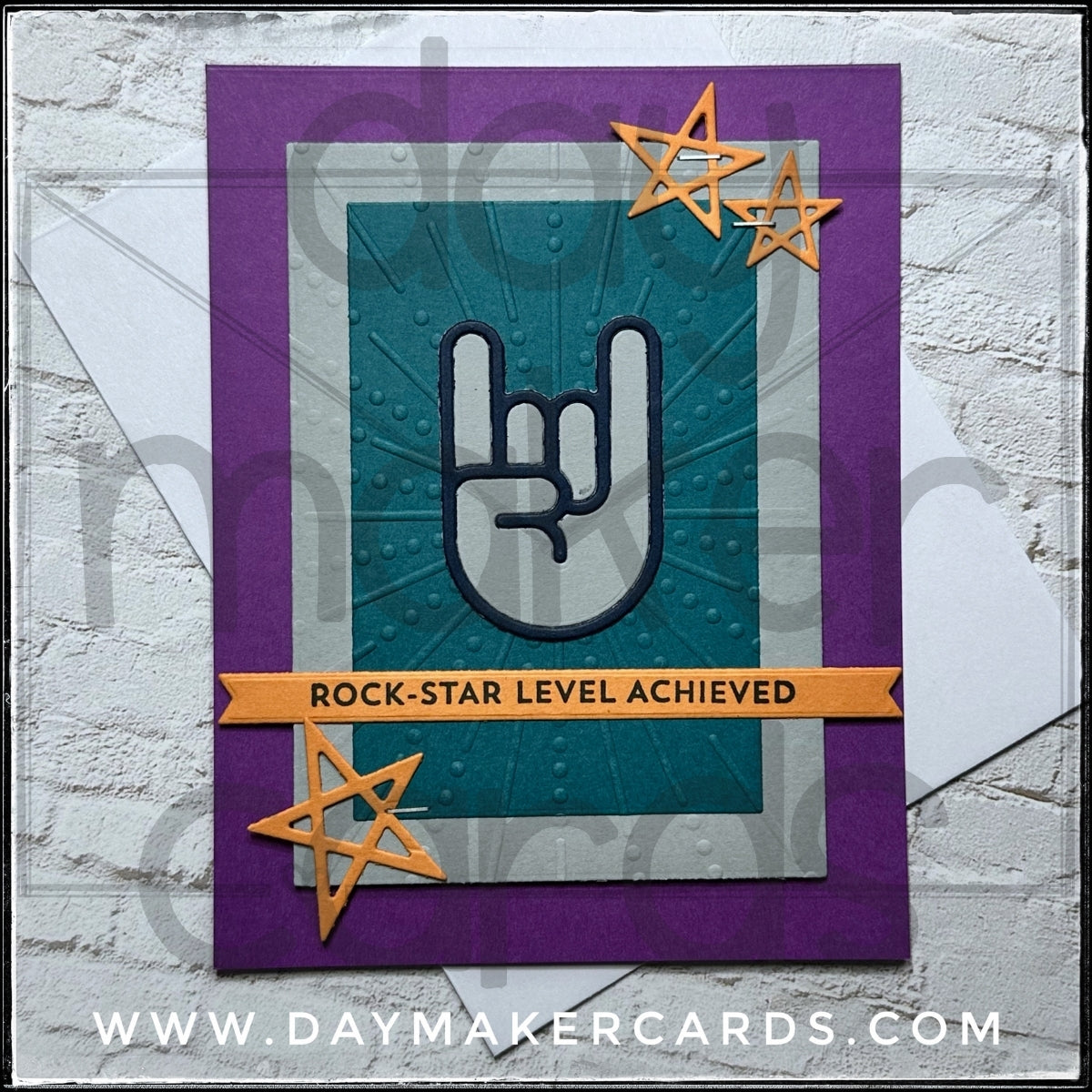 Rock Star Level Handmade Card