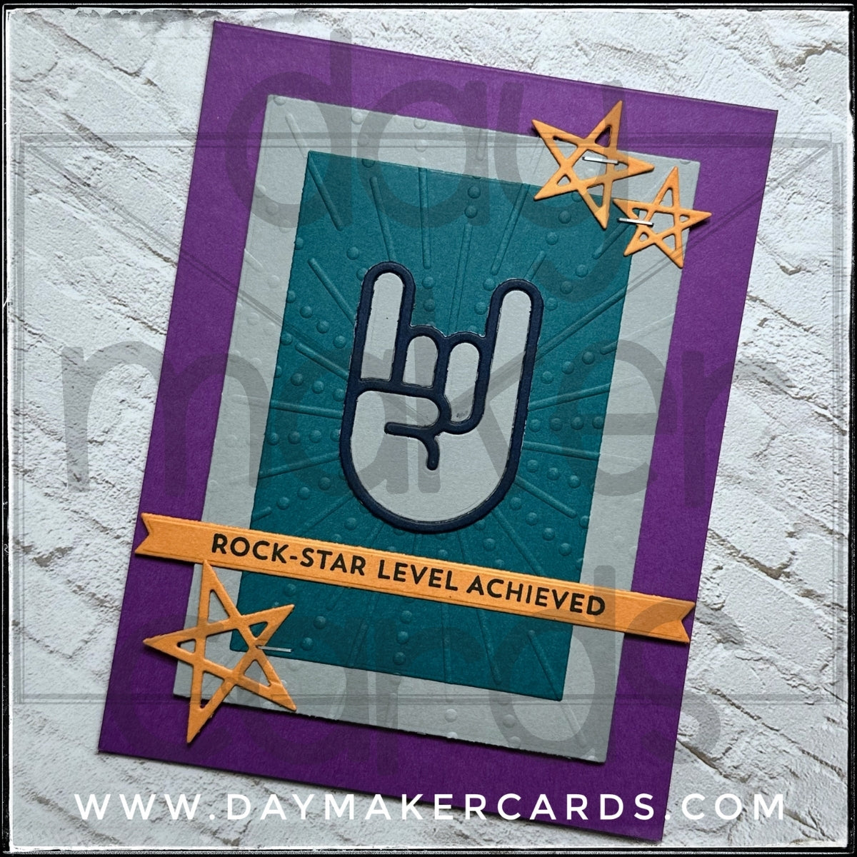 Rock Star Level Handmade Card