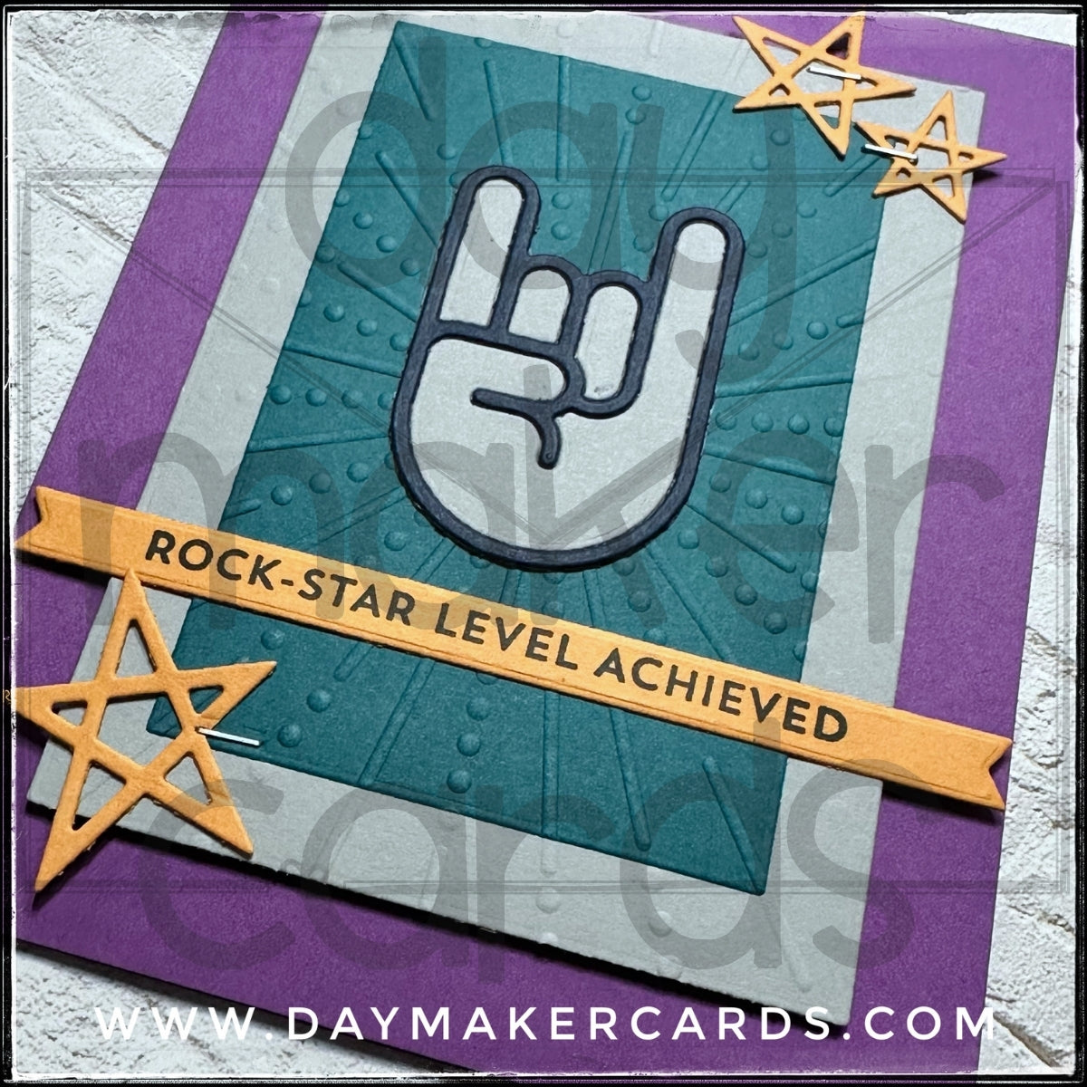 Rock Star Level Handmade Card