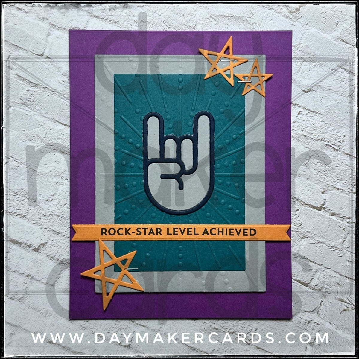 Rock Star Level Handmade Card