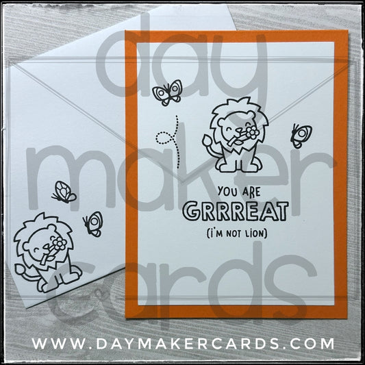 You're GRRREAT Handmade Card