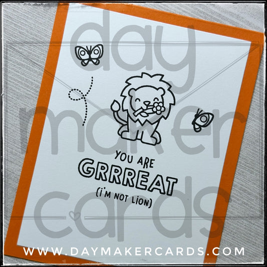 You're GRRREAT Handmade Card