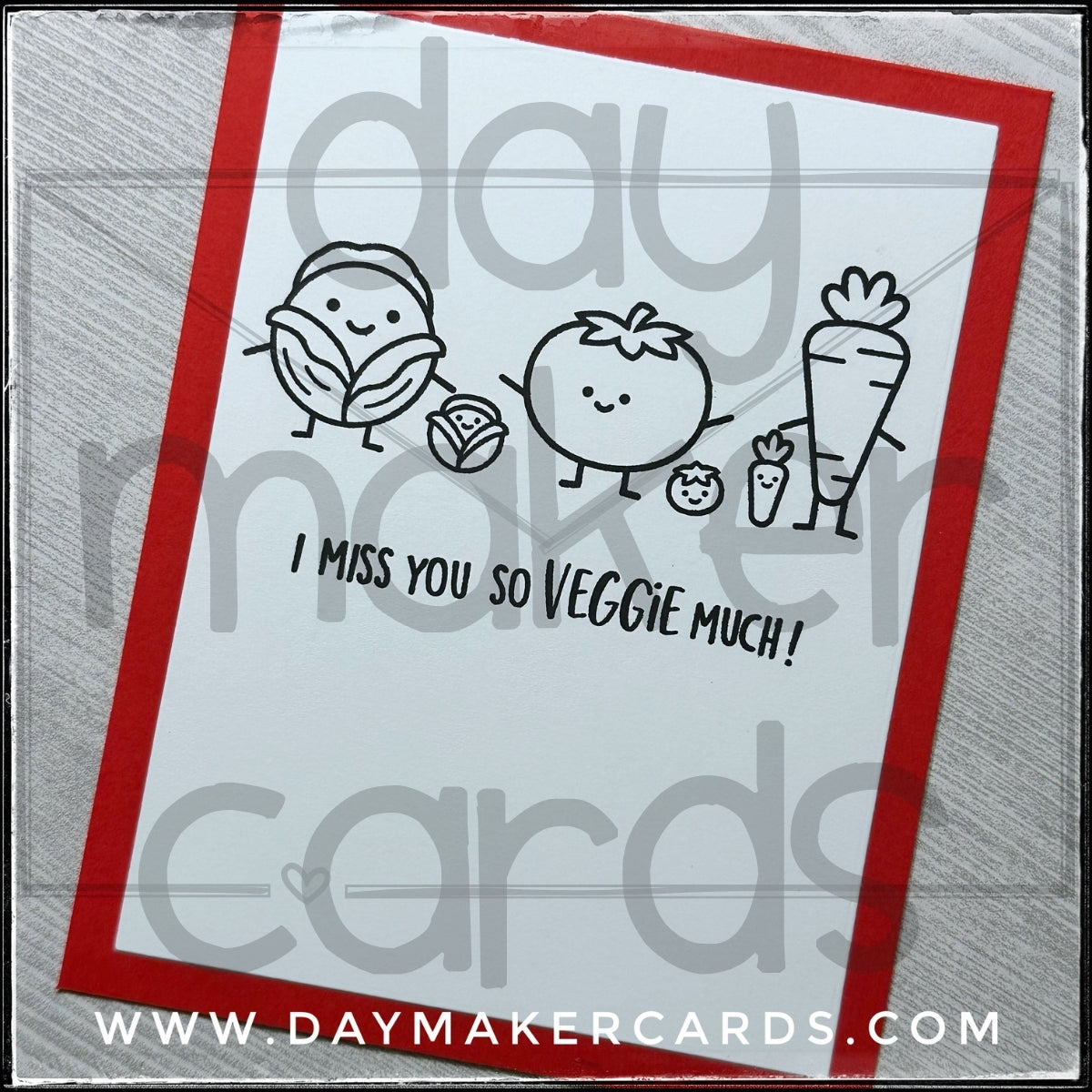 So Veggie Much Handmade Card