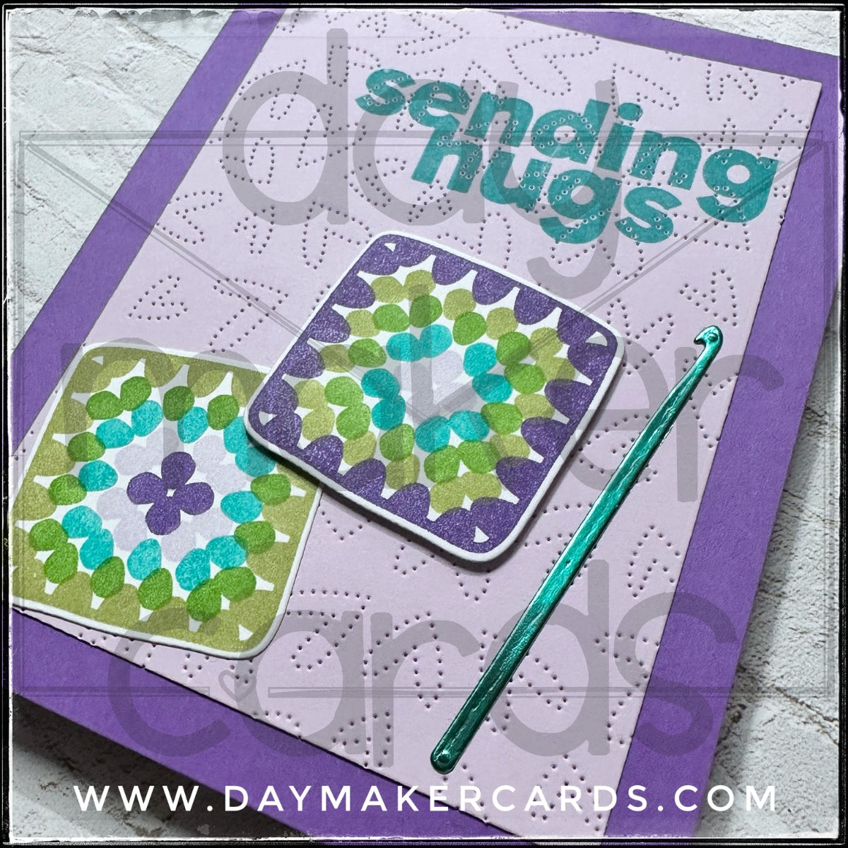 Sending Hugs Handmade Card