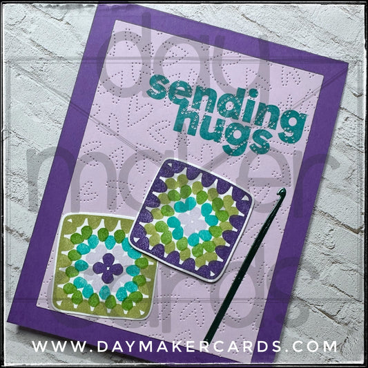 Sending Hugs Handmade Card