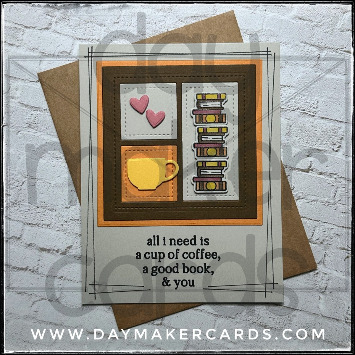 Coffee, Good Book & You Handmade Card