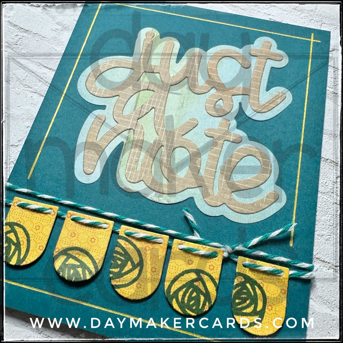 Just A Note Handmade Card