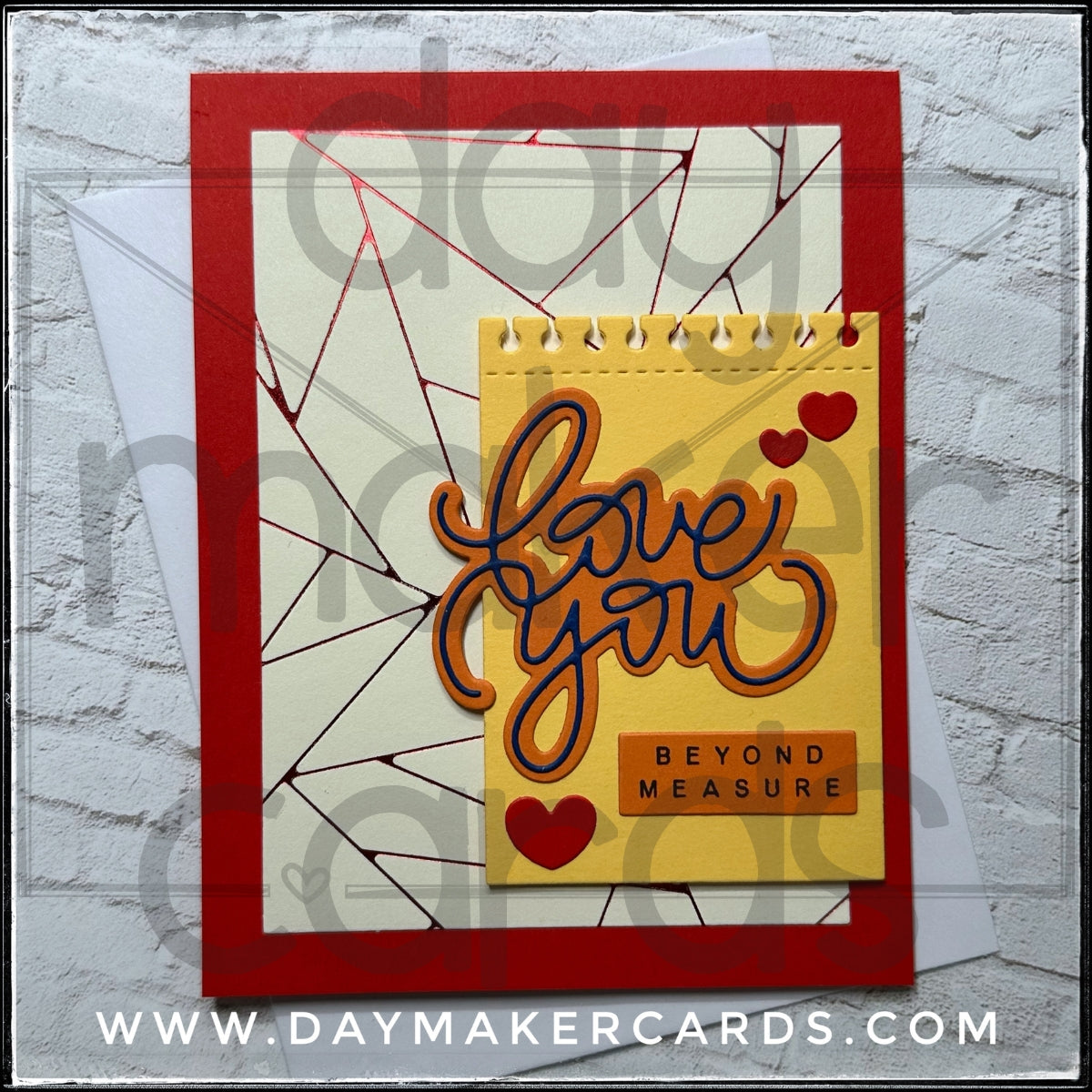 Love You Beyond Measure Handmade Card