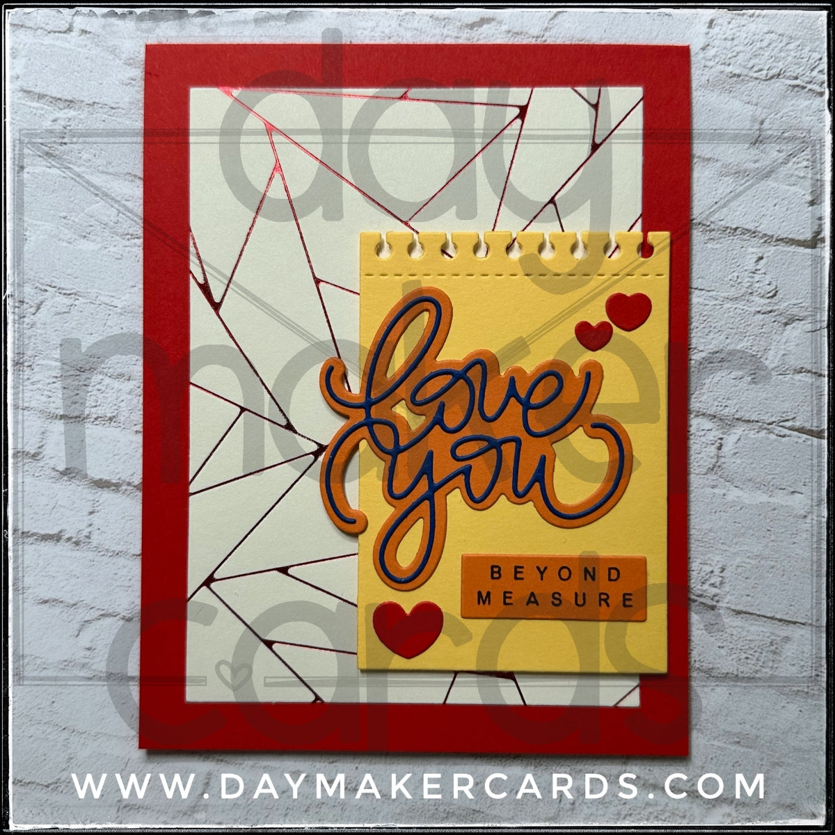 Love You Beyond Measure Handmade Card