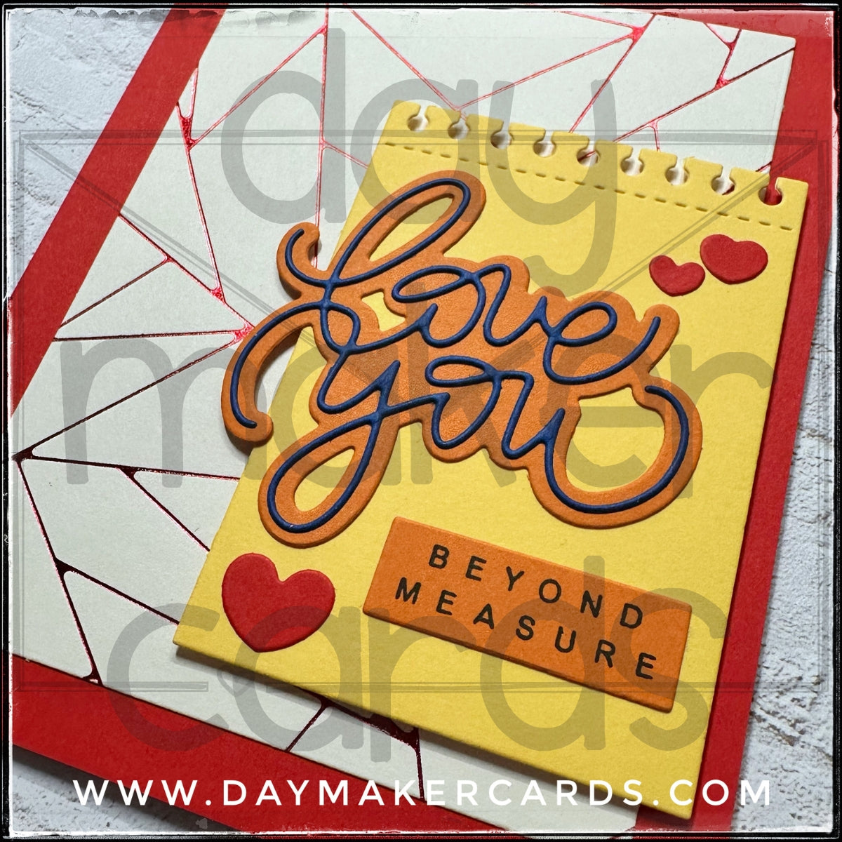 Love You Beyond Measure Handmade Card