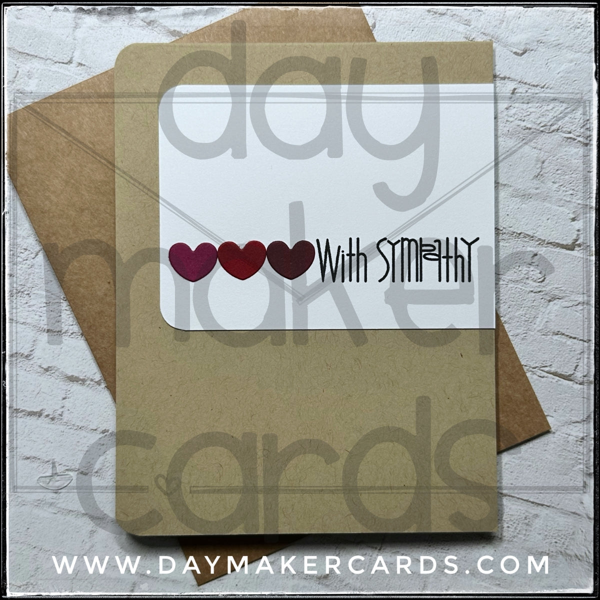 With Sympathy Handmade Card