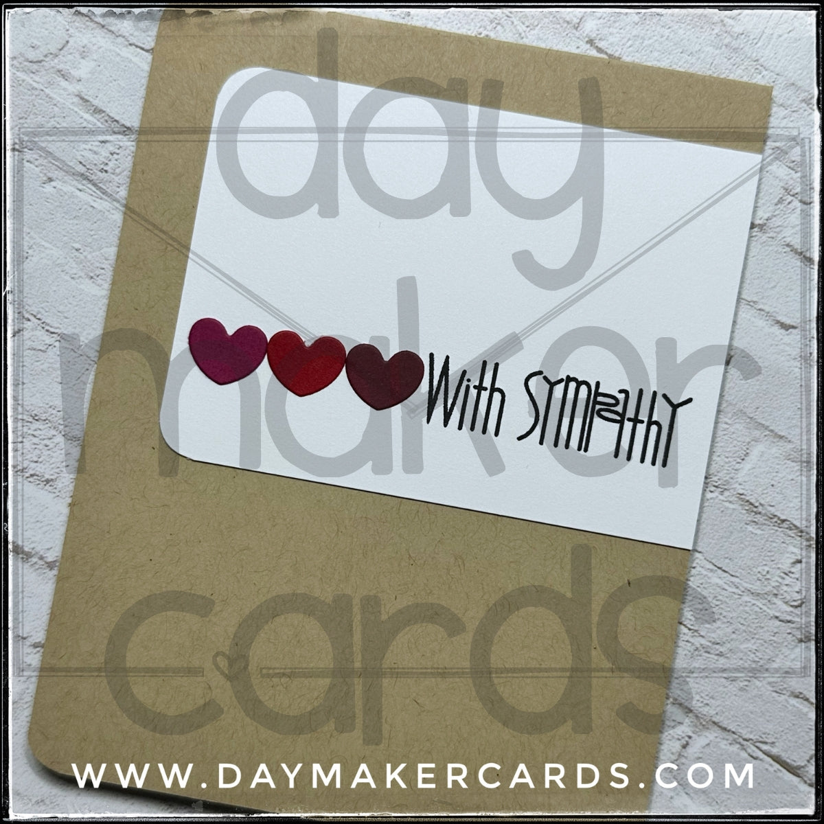 With Sympathy Handmade Card