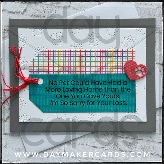 Pet Sympathy Handmade Card