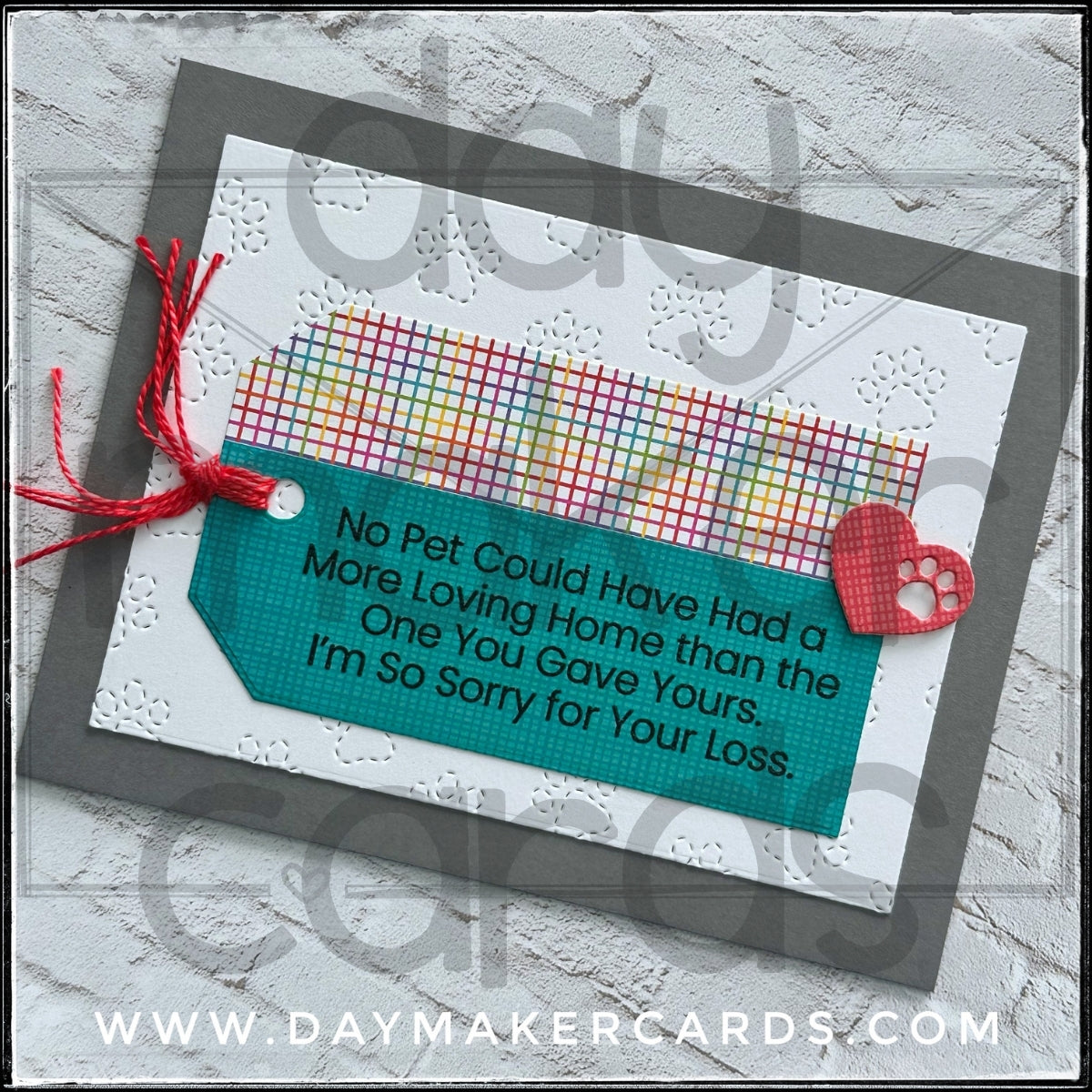 Pet Sympathy Handmade Card