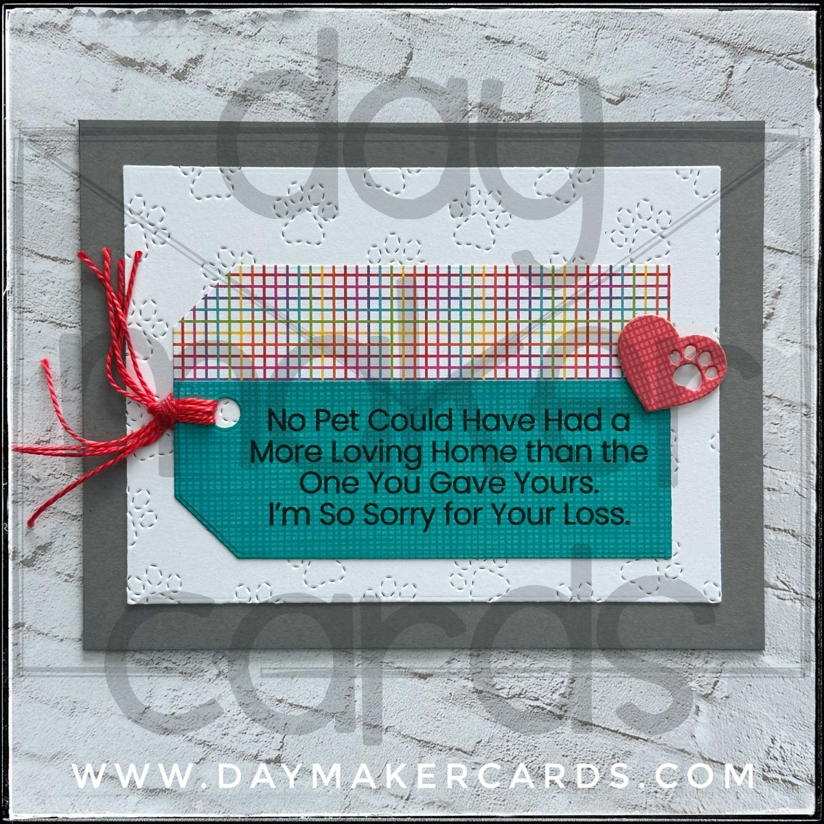 Pet Sympathy Handmade Card