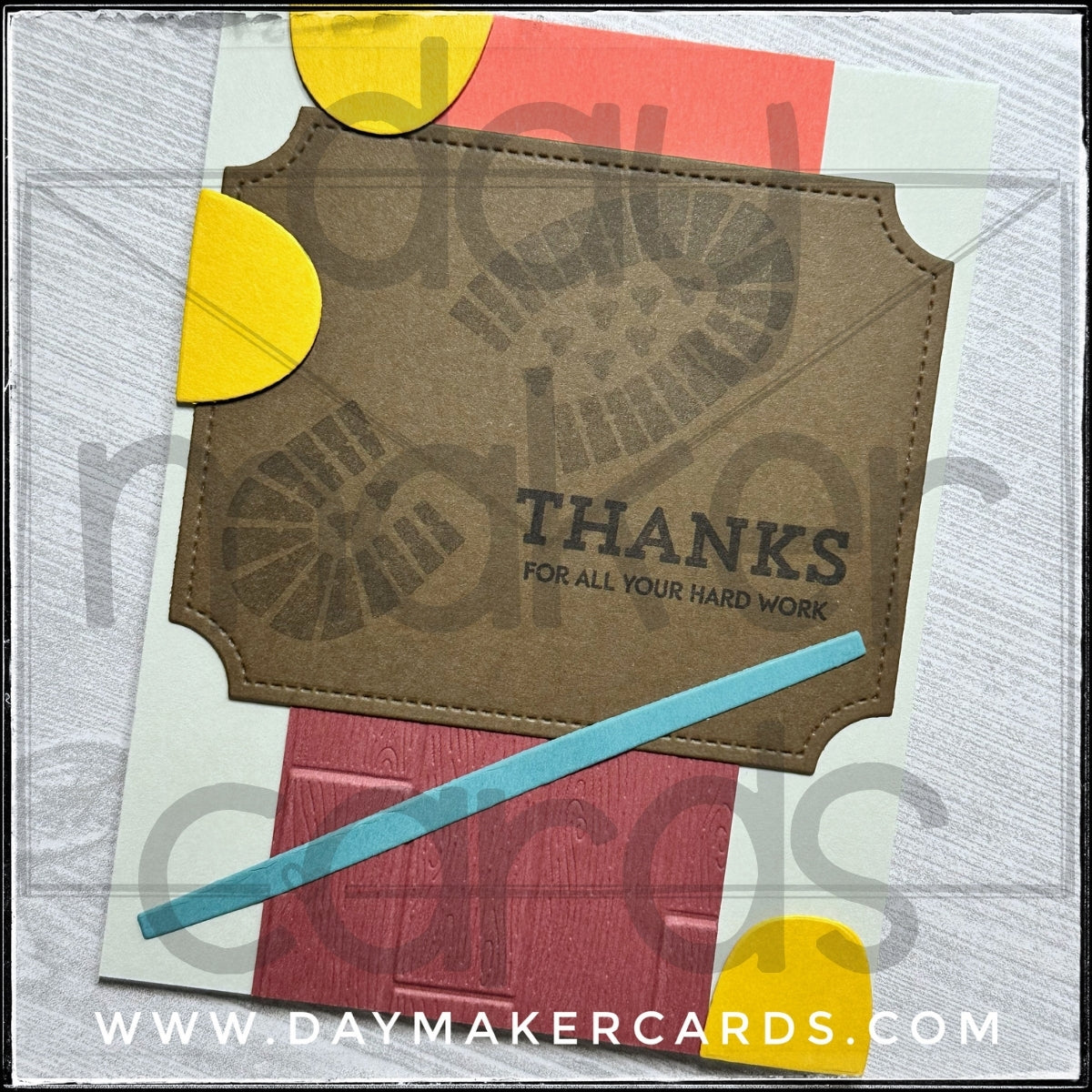 Hard Work Handmade Card