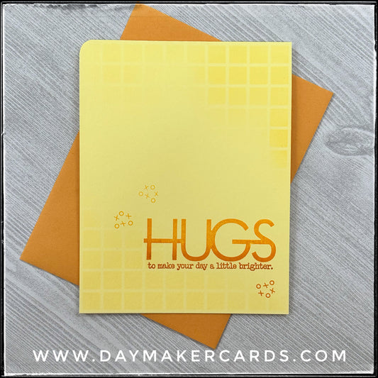Hugs To Make Your Day Handmade Card