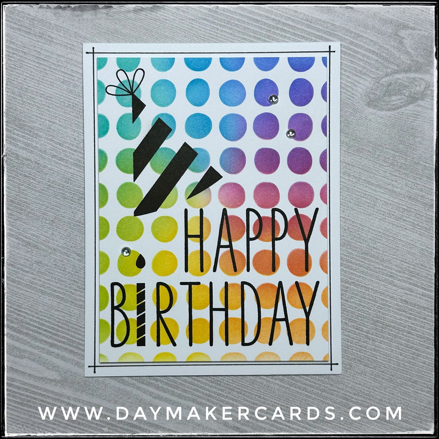 Happy Birthday [Party Hat] Handmade Card