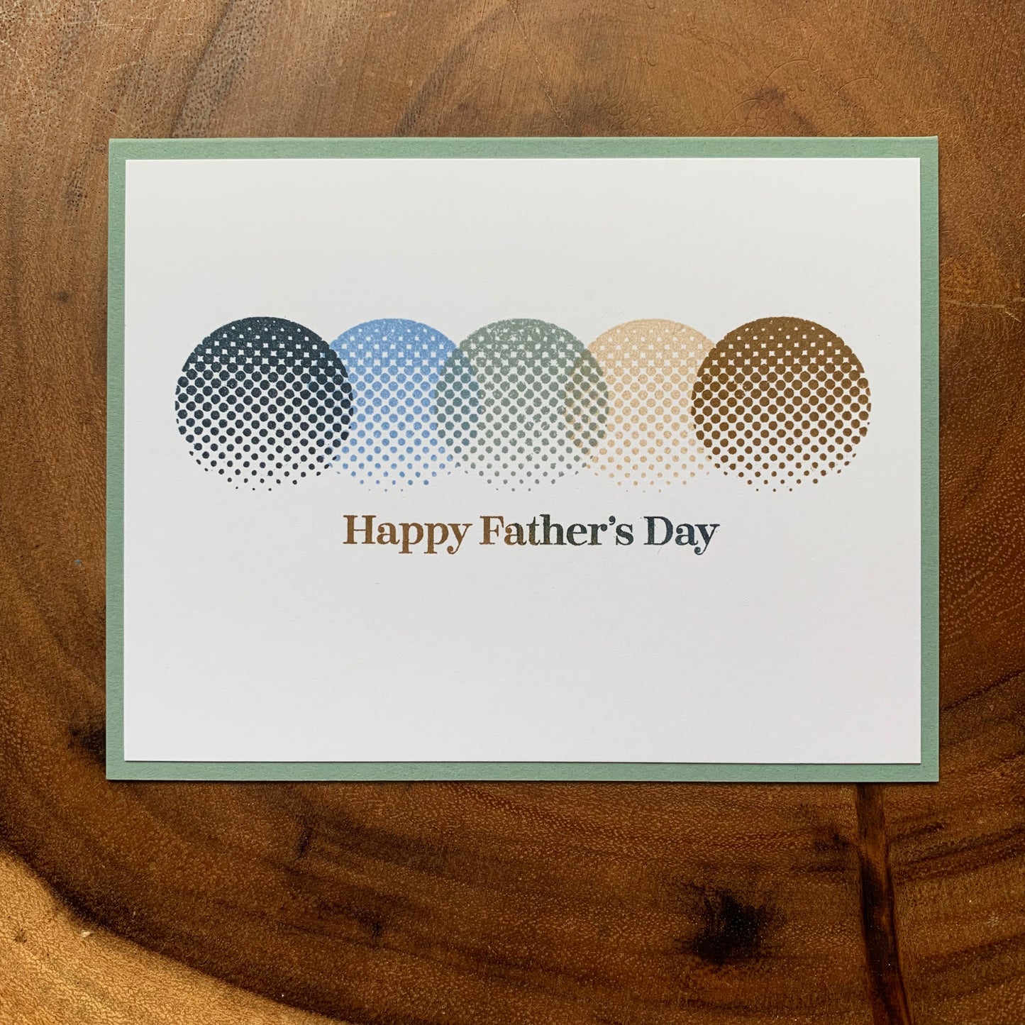 Happy Father's Day Dots Geometric