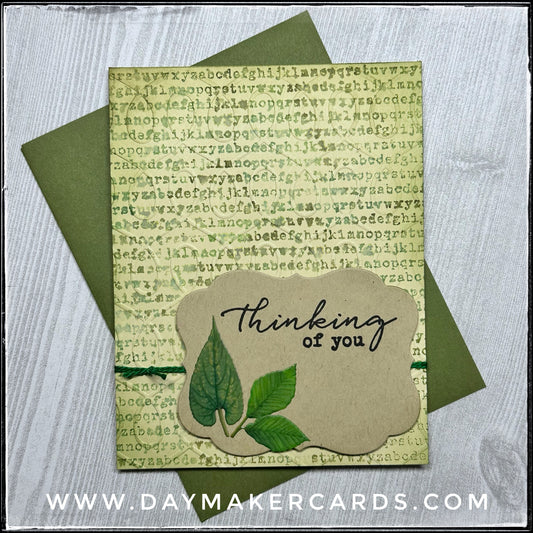 Thinking Of You Handmade Card