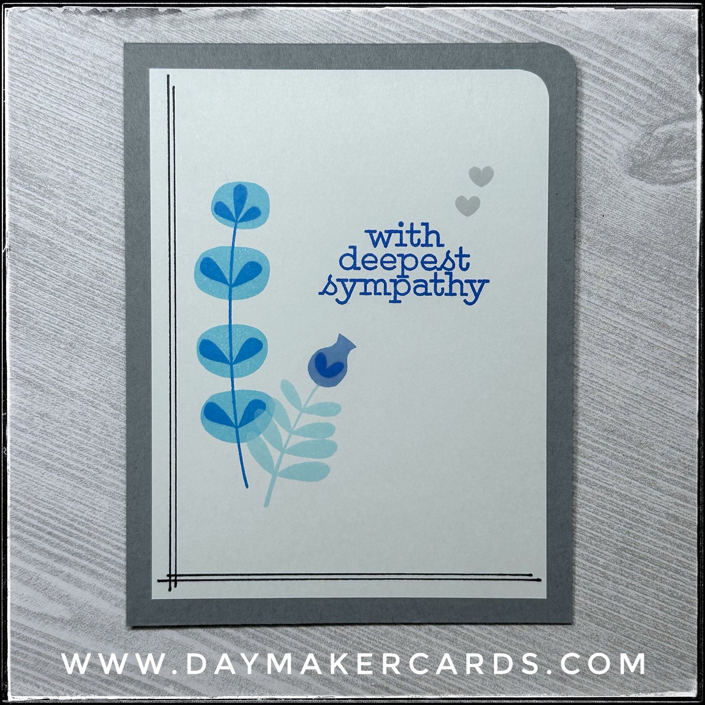 With Deepest Sympathy Handmade Card