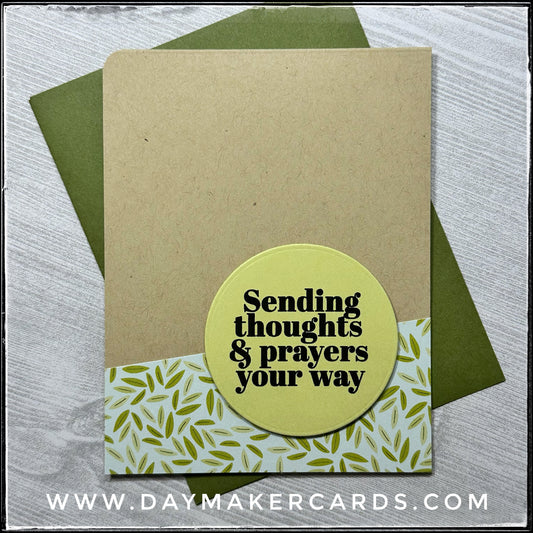 Sending Thoughts & Prayers Handmade Card