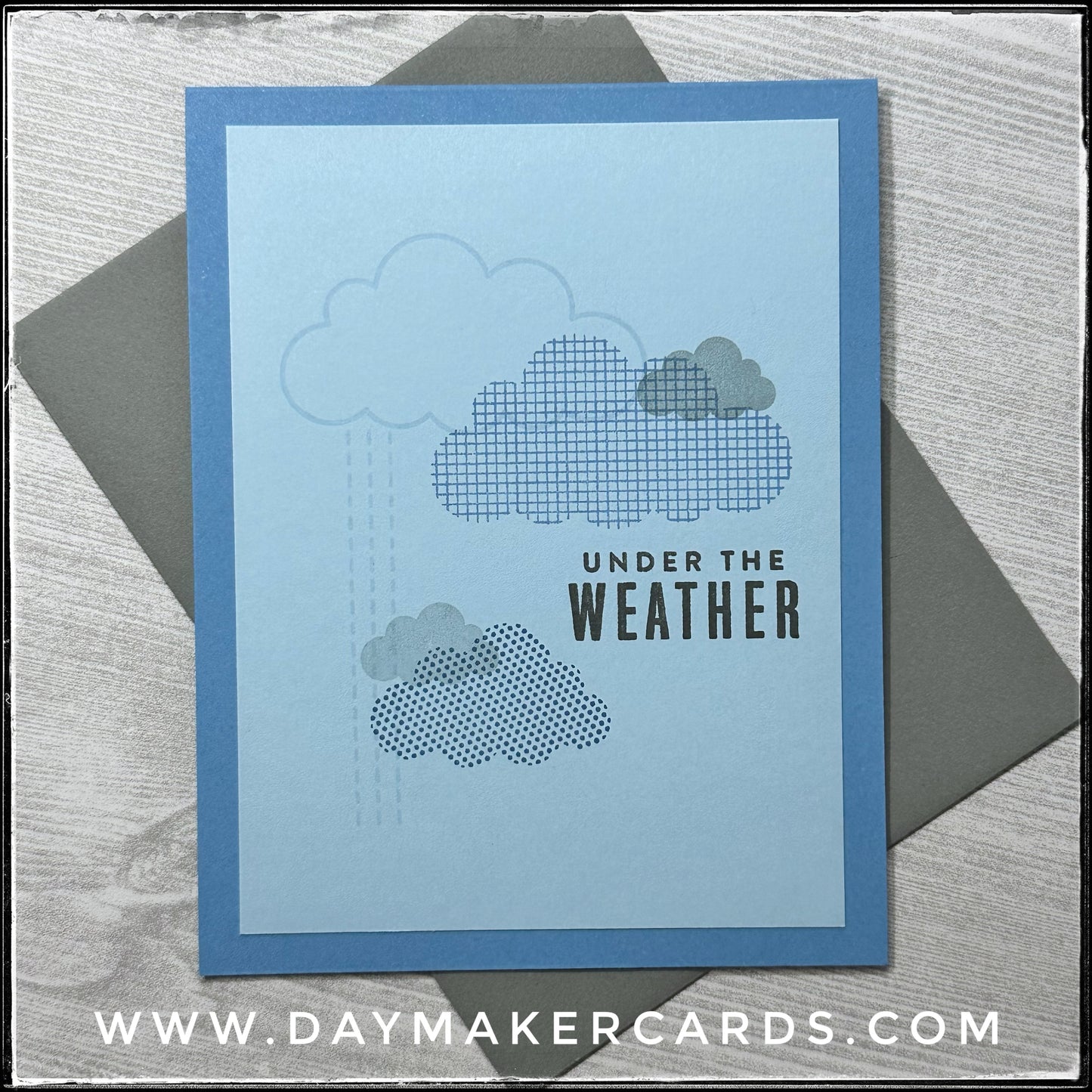 Under The Weather Handmade Card