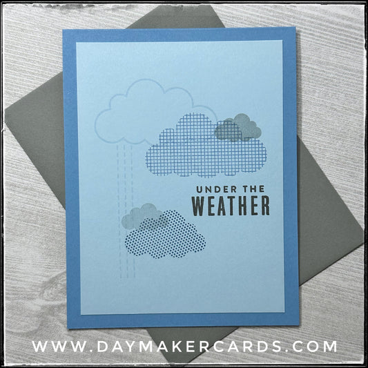 Under The Weather Handmade Card