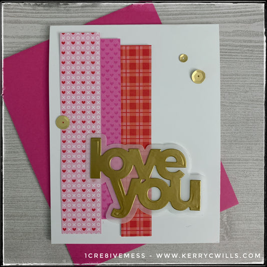 love you handmade card