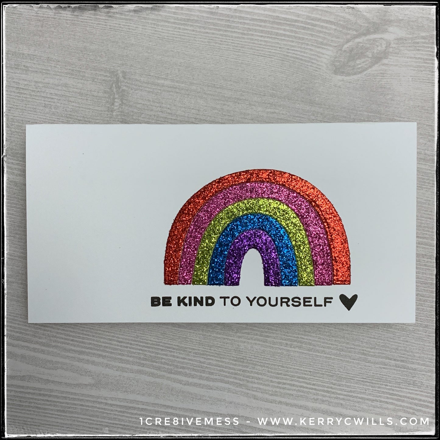 Be Kind Mini Slimline Handmade Card