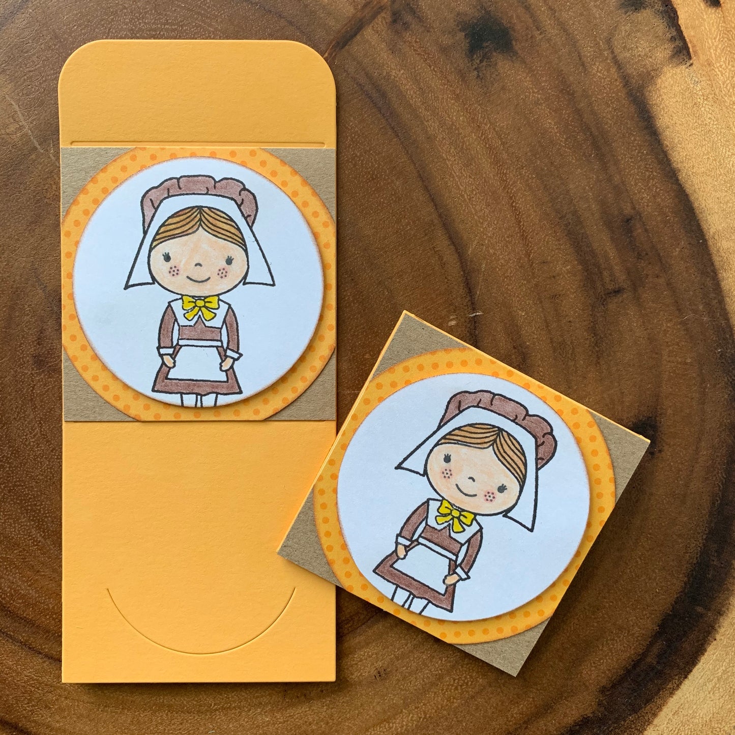 Orange Pilgrim Woman [Lunchbox]