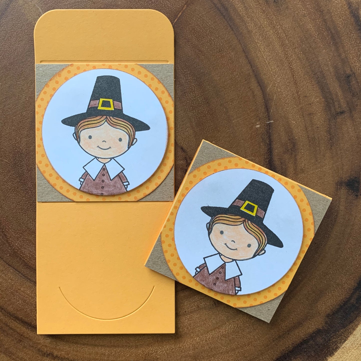 Orange Pilgrim Man [Lunchbox]