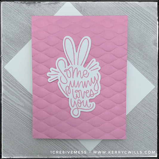 Some Bunny Loves You [Pink] Handmade Card