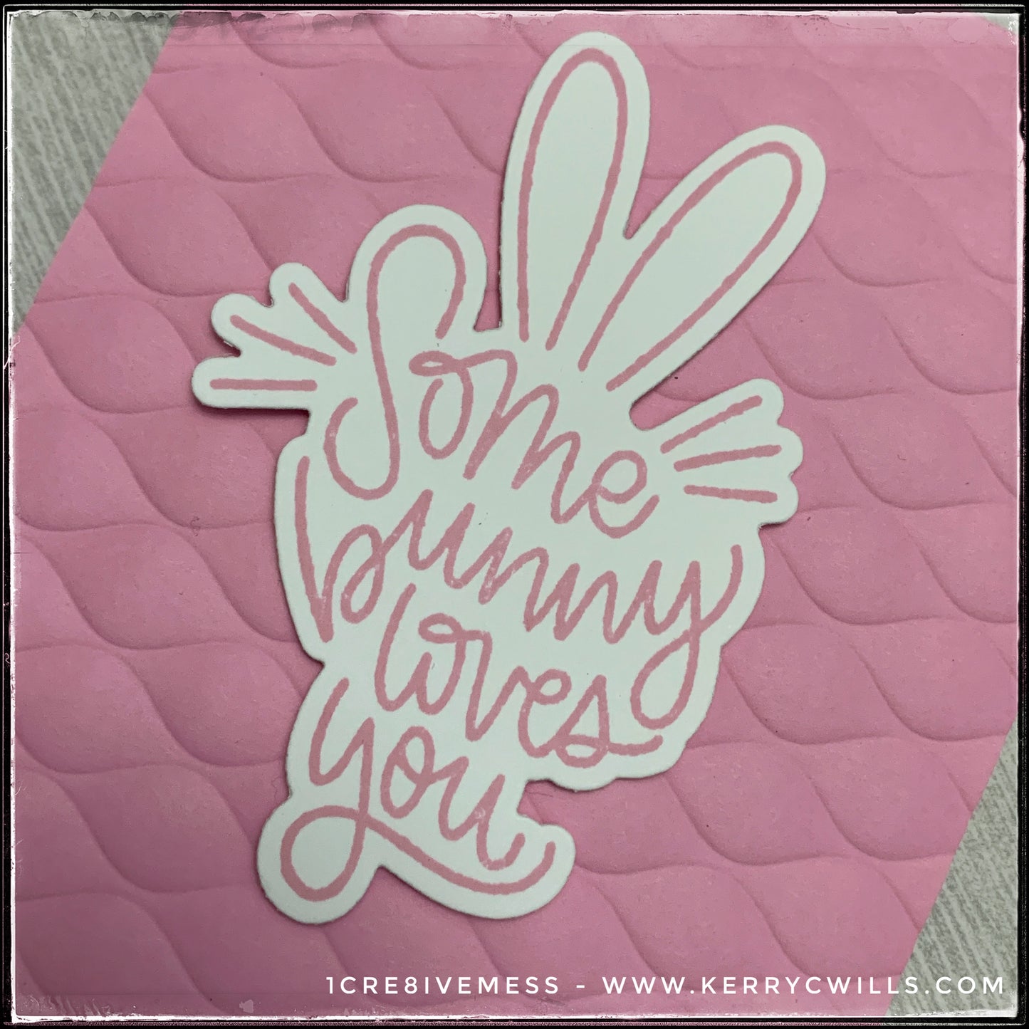 Some Bunny Loves You [Pink] Handmade Card