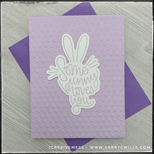 Some Bunny Loves You [Purple] Handmade Card