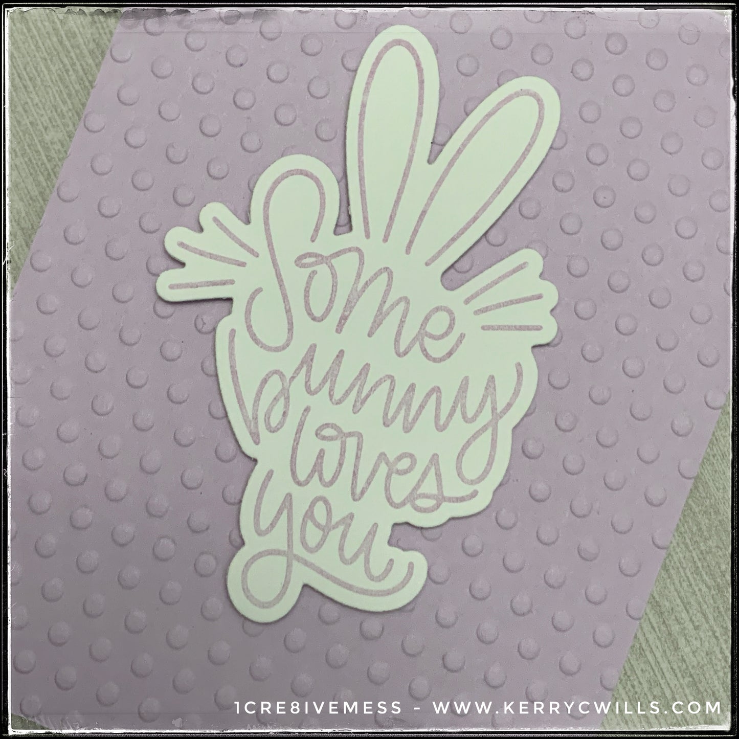 Some Bunny Loves You [Purple] Handmade Card