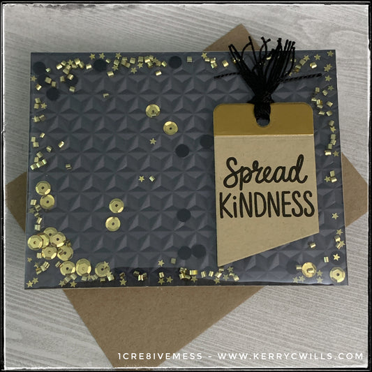Spread Kindness [Shaker] Handmade Card