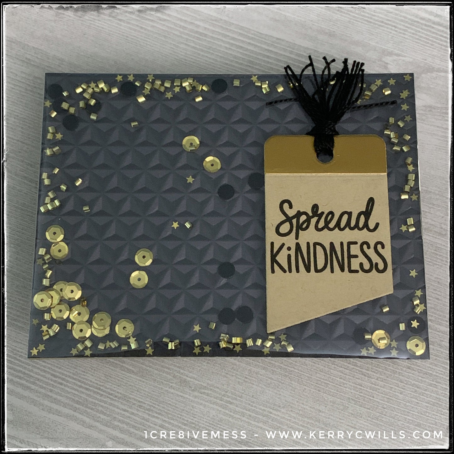 Spread Kindness [Shaker] Handmade Card