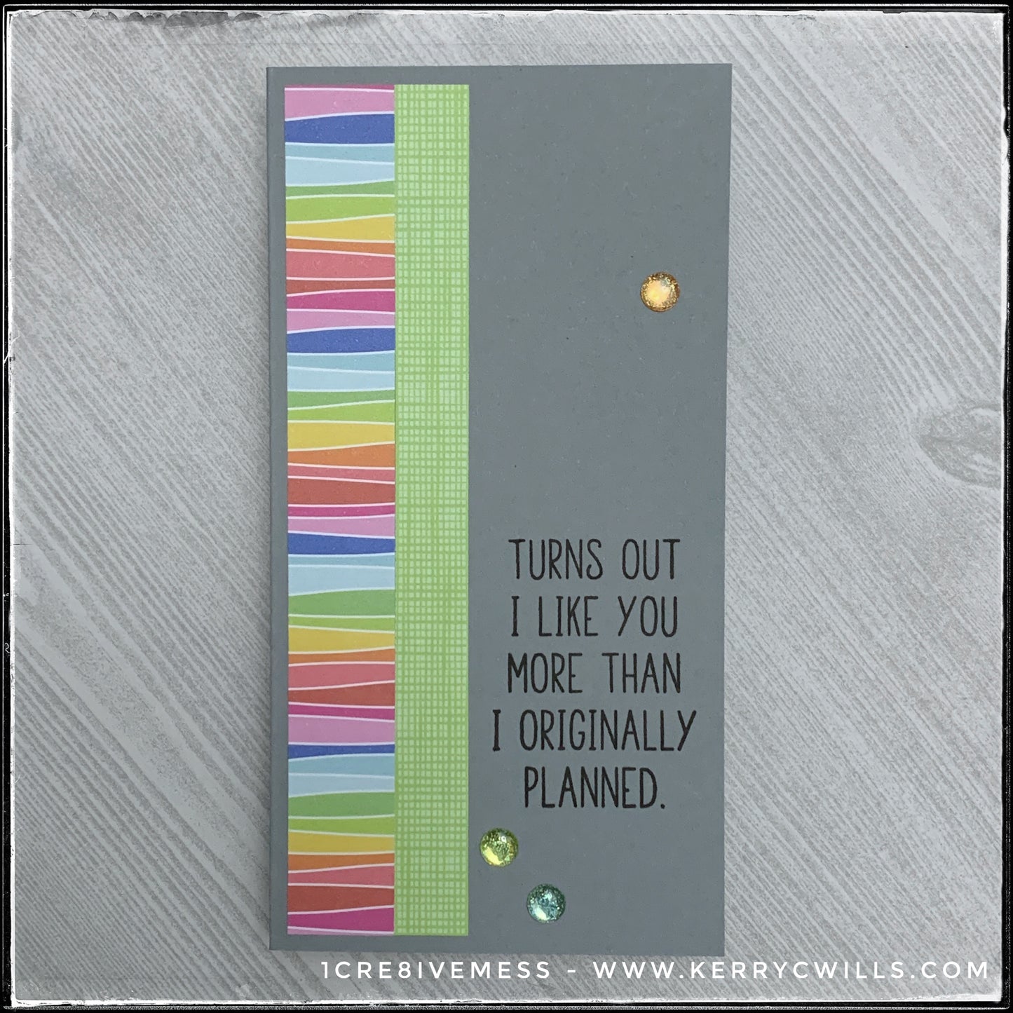 More Than Planned Handmade Card