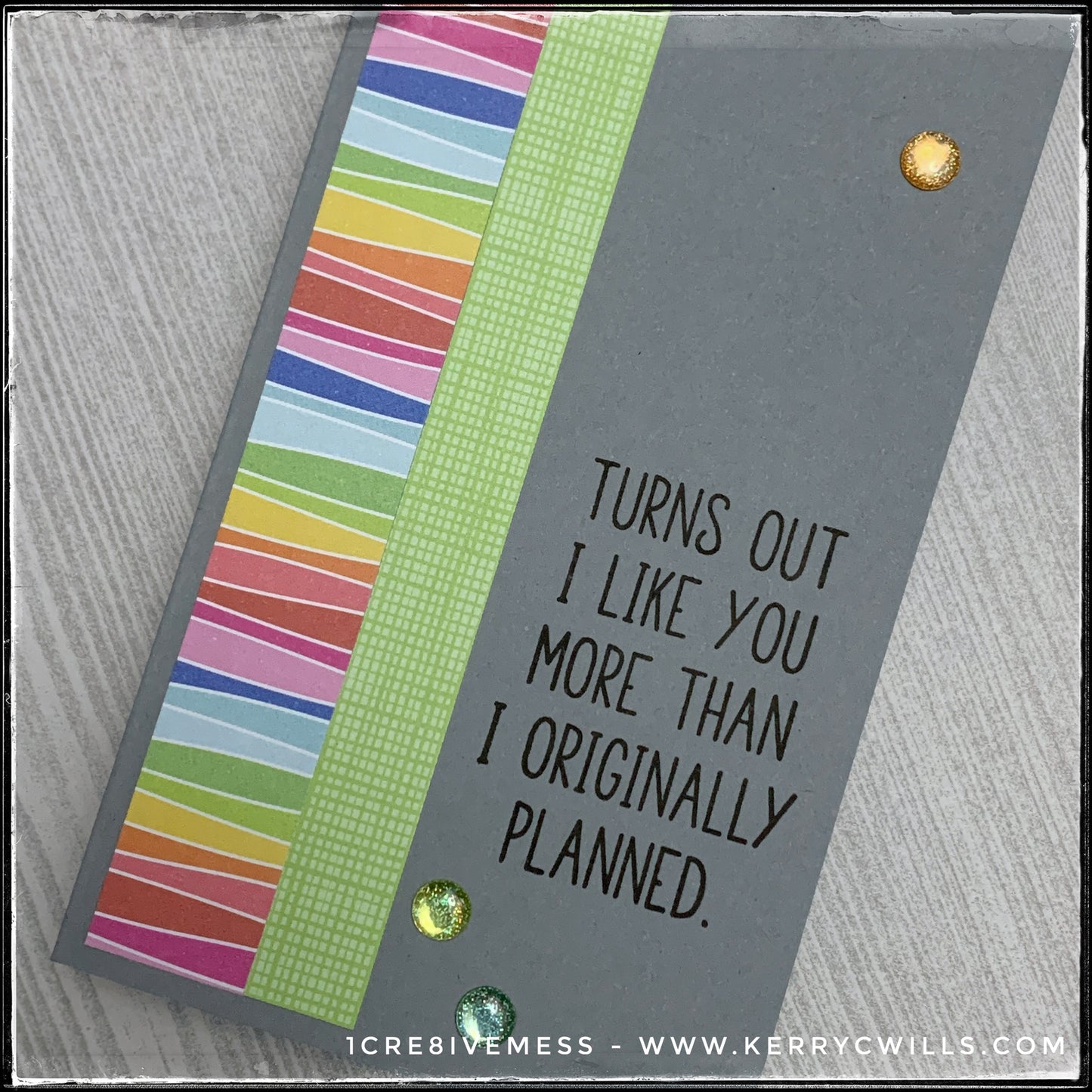 More Than Planned Handmade Card