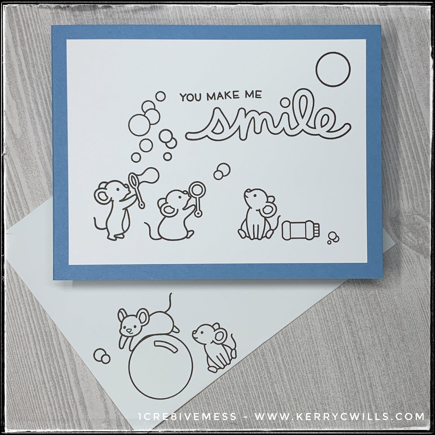 You Make Me Smile Handmade Card